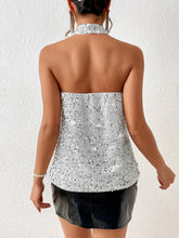 Load image into Gallery viewer, Sequin Halter Neck Tank
