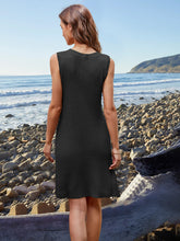 Load image into Gallery viewer, Pocketed Slit V-Neck Sleeveless Dress
