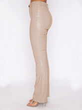 Load image into Gallery viewer, PU Leather High Waist Straight Pants
