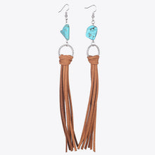 Load image into Gallery viewer, Turquoise Fringe Detail Earrings
