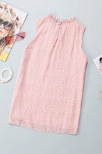 Load image into Gallery viewer, Frill Printed Round Neck Tank
