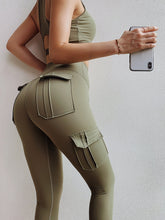 Load image into Gallery viewer, High Waist Active Pants with Pockets
