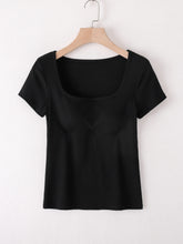 Load image into Gallery viewer, Square Neck Short Sleeve T-Shirt
