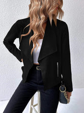 Load image into Gallery viewer, Collared Neck Long Sleeve Jacket
