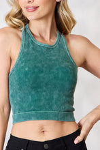 Load image into Gallery viewer, Zenana Crewneck Racerback Cropped Tank
