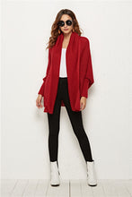 Load image into Gallery viewer, Open Front Batwing Sleeve Cardigan

