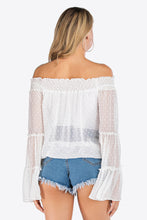 Load image into Gallery viewer, Swiss Dot Off-Shoulder Blouse

