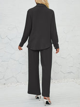 Load image into Gallery viewer, Textured Button Up Shirt and Pants Set
