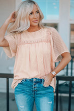 Load image into Gallery viewer, Flutter Sheer Sleeves Babydoll Top

