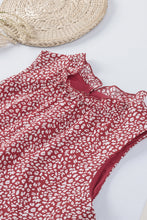 Load image into Gallery viewer, Frill Printed Round Neck Tank
