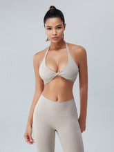Load image into Gallery viewer, Twisted Halter Neck Active Bra
