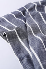 Load image into Gallery viewer, Striped Open Front Longline Cover Up
