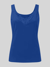 Load image into Gallery viewer, Full Size Lace Detail Sweetheart Neck Tank
