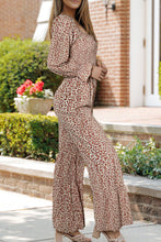 Load image into Gallery viewer, Floral Smocked Flounce Sleeve Square Neck Jumpsuit LONG SLEEVE
