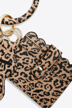 Load image into Gallery viewer, PU Wristlet Keychain with Card Holder
