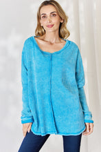 Load image into Gallery viewer, Zenana Oversized Waffle Long Sleeve Top
