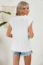 Load image into Gallery viewer, Eyelet Round Neck Tank
