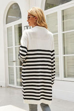 Load image into Gallery viewer, Striped Open Front Longline Cardigan
