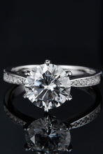 Load image into Gallery viewer, 3 Carat Moissanite Side Stone Ring

