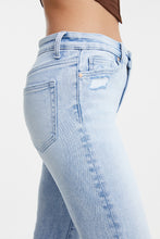 Load image into Gallery viewer, BAYEAS Full Size High Waist Raw Hem Washed Straight Jeans
