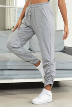 Load image into Gallery viewer, Drawstring Waist Ruched Detail Pants
