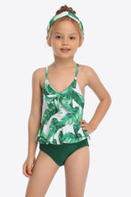 Load image into Gallery viewer, Printed Bow Detail Ruffled One-Piece Swimsuit
