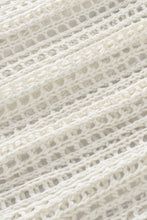 Load image into Gallery viewer, Openwork Round Neck Half Sleeve Knit Cover Up
