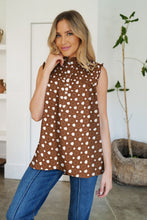 Load image into Gallery viewer, Frill Printed Mock Neck Top
