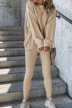 Load image into Gallery viewer, Round Neck Dropped Shoulder Sweatshirt and Pants Set
