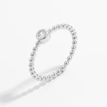 Load image into Gallery viewer, Zircon 925 Sterling Silver Bead Ring
