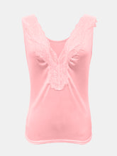Load image into Gallery viewer, Full Size Lace Detail V-Neck Tank
