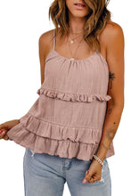 Load image into Gallery viewer, Ruffled Scoop Neck Sleeveless Cami
