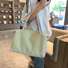 Load image into Gallery viewer, Houndstooth Canvas Travel Bag
