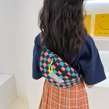 Load image into Gallery viewer, Checkered Nylon Crossbody Bag
