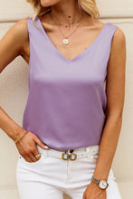 Load image into Gallery viewer, Solid V-Neck Wide Strap Tank
