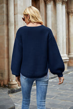 Load image into Gallery viewer, Round Neck Lantern Sleeve Sweater
