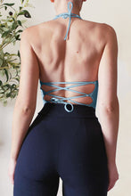 Load image into Gallery viewer, Backless Lace-Up Halter Neck Cami
