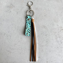 Load image into Gallery viewer, Genuine Leather Tassel Keychain
