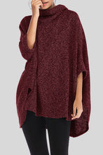 Load image into Gallery viewer, Turtleneck Batwing Sleeve Sweater
