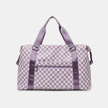 Load image into Gallery viewer, Zenana Checkered Travel Duffle Bag
