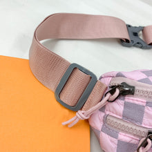 Load image into Gallery viewer, Checkered Adjustable Strap Nylon Crossbody Bag
