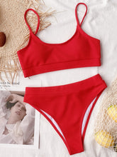 Load image into Gallery viewer, Scoop Neck Spaghetti Strap Two-Piece Swim Set
