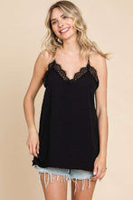 Load image into Gallery viewer, Culture Code Lace Detail Spaghetti Strap Cami
