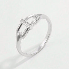 Load image into Gallery viewer, 925 Sterling Silver Inlaid Zircon Ring
