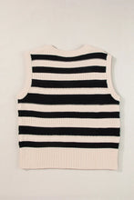 Load image into Gallery viewer, Color Block Round Neck Sweater Vest
