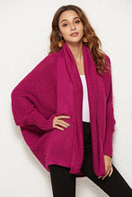 Load image into Gallery viewer, Open Front Batwing Sleeve Cardigan
