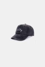 Load image into Gallery viewer, Zenana SALTY Embroidered Vintage Washed Baseball Cap
