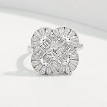 Load image into Gallery viewer, 925 Sterling Silver Zircon Geometric Shape Ring
