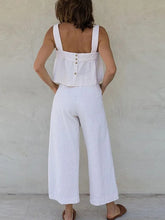 Load image into Gallery viewer, Square Neck Wide Strap Top and Pants Set
