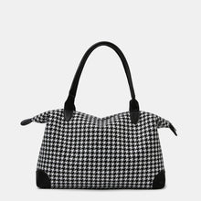 Load image into Gallery viewer, Houndstooth Canvas Travel Bag
